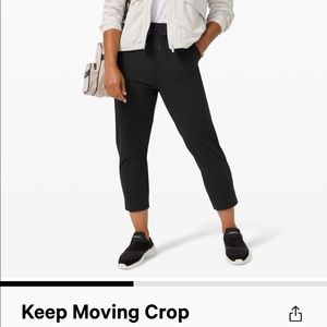 Lululemon keep moving pants crop
